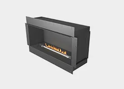 Built-in bioethanol fireplace
