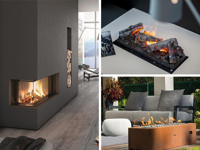 Other fireplaces - Gas fires, Opti-myst and Electric fires