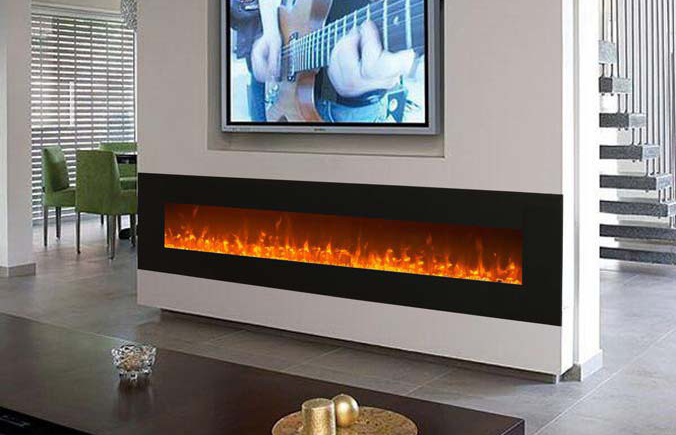 Electric Fireplace under TV