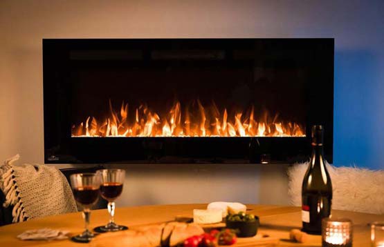 Different types of electric fireplaces