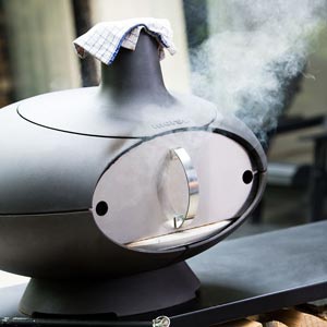Smoke meat in a morsø grill