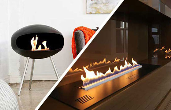 Manual and automatic fireplace