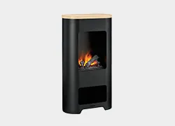 Large Free-standing hybrid fireplaces for the floor