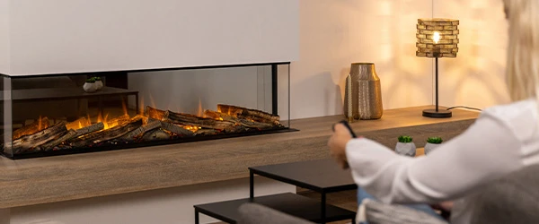 Electric fireplace guides