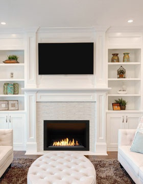Installation of a TV above a Bioethanol Fire