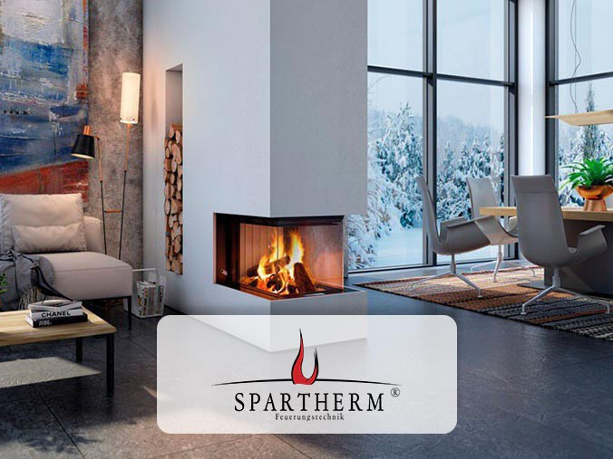 Spartherm wood stove for build in