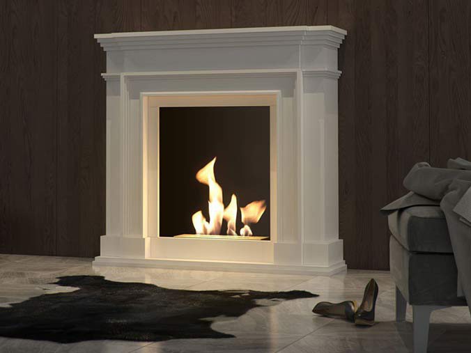 Classic mantel design bioethanol fireplace
