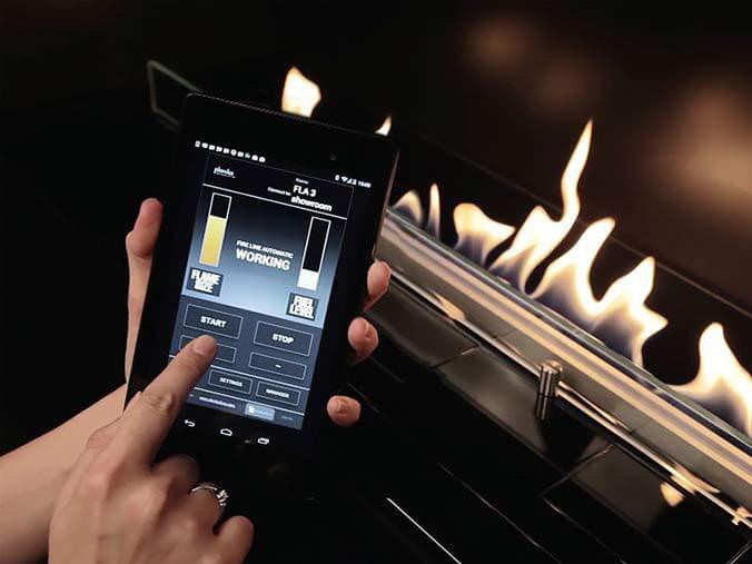 Automatic bioethanol fireplace app