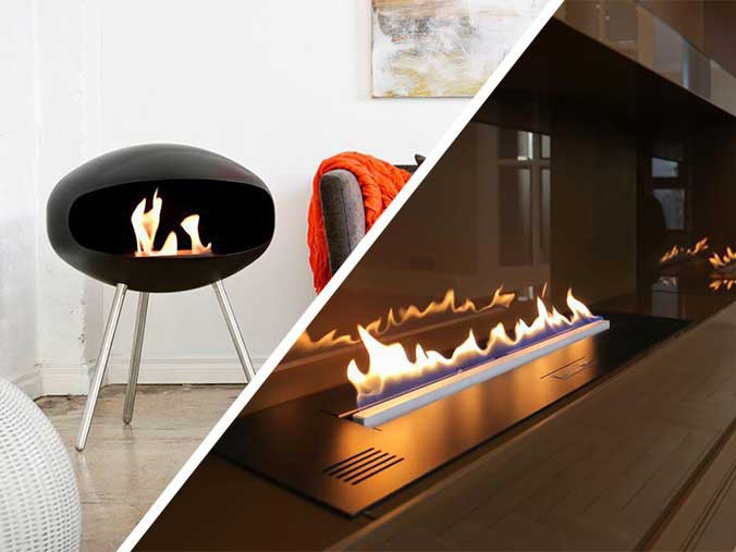 Automatic and manuel fireplaces