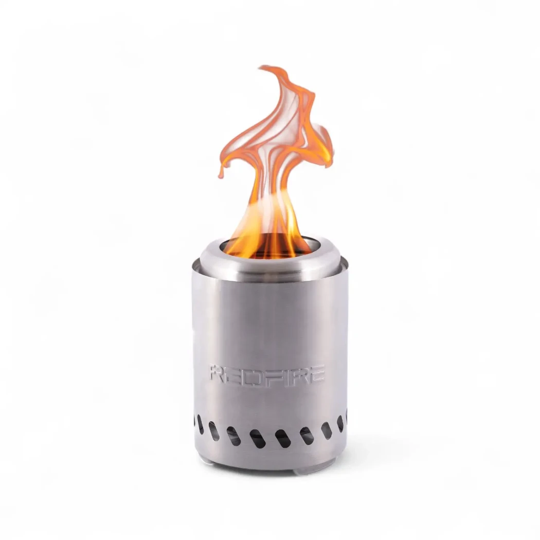 Volcano Table Fire Pit Small – Stainless Steel Red Fire  | Bioethanol-fireplace.co.uk | Tabletop Fire Pit