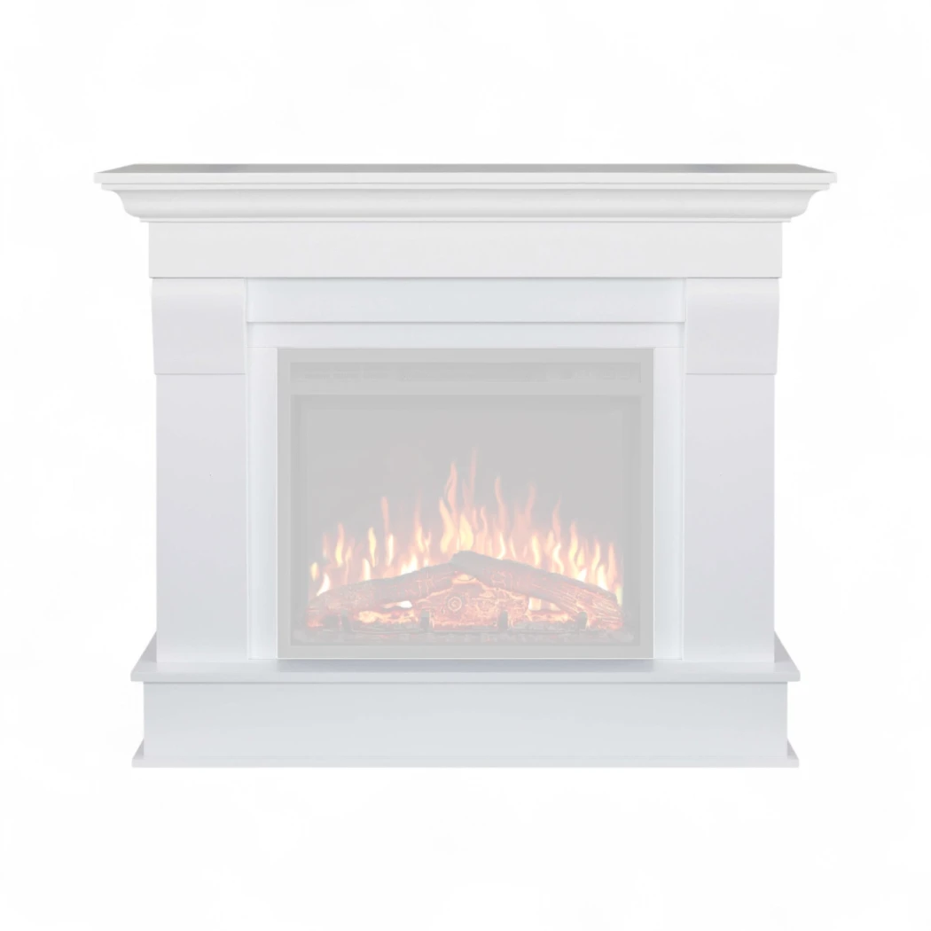 Albion White (Fireplace frame only) ArtiFlame  | Bioethanol-fireplace.co.uk | Fritstående Pejseramme