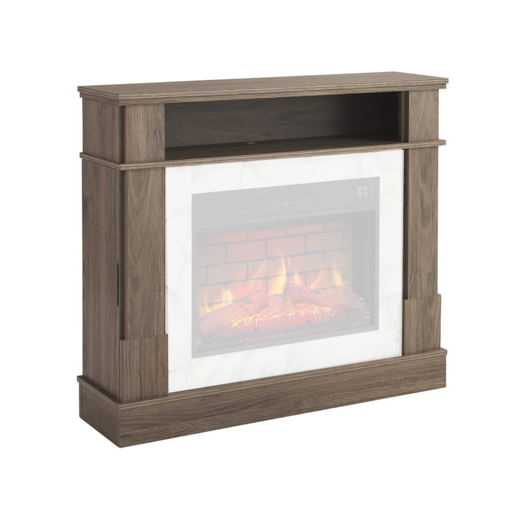 ArtiFlame For Living Mantel – Grey Oak | Frame Only | Compatible with 23" AF23S & AF23BS Inserts