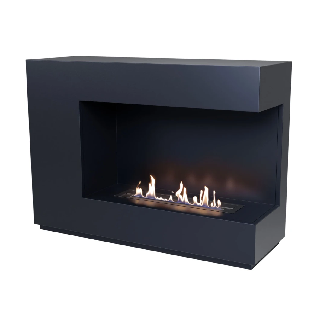 ScandiFlames Seattle Bioethanol Fireplace – Freestanding Fireplace with Two-Sided Flame View | 2.5 kW Heat Output