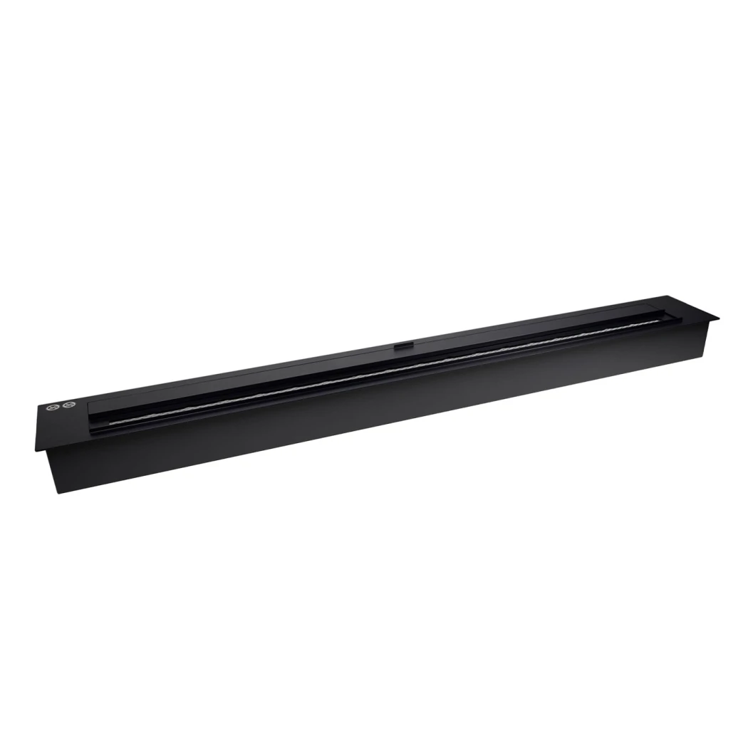 Superior 5L Bioethanol Burner 100 cm – Long Built-In Fireplace Burner Insert – Black | ScandiFlames
