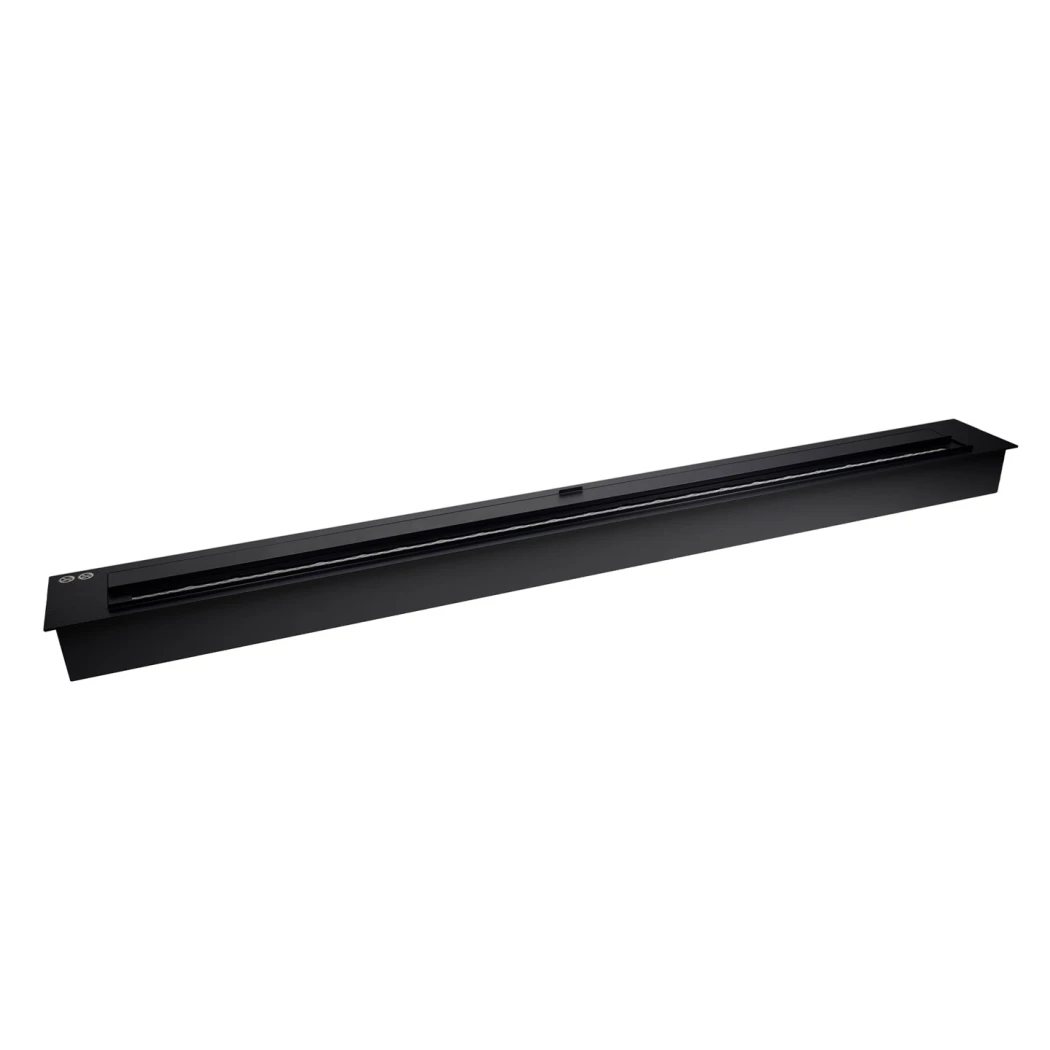 Superior 6L Bioethanol Burner Insert 120 cm – Extra Long Built-In Fireplace Burner – Black | ScandiFlames