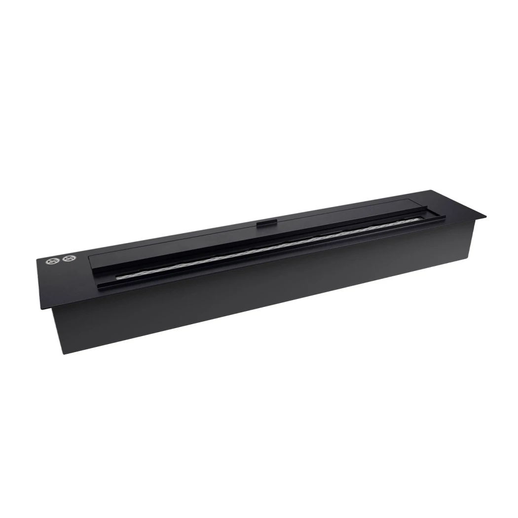 Superior 3.5L Bioethanol Burner Insert 60 cm – Black DIY Fireplace Burner with Lip – by ScandiFlames