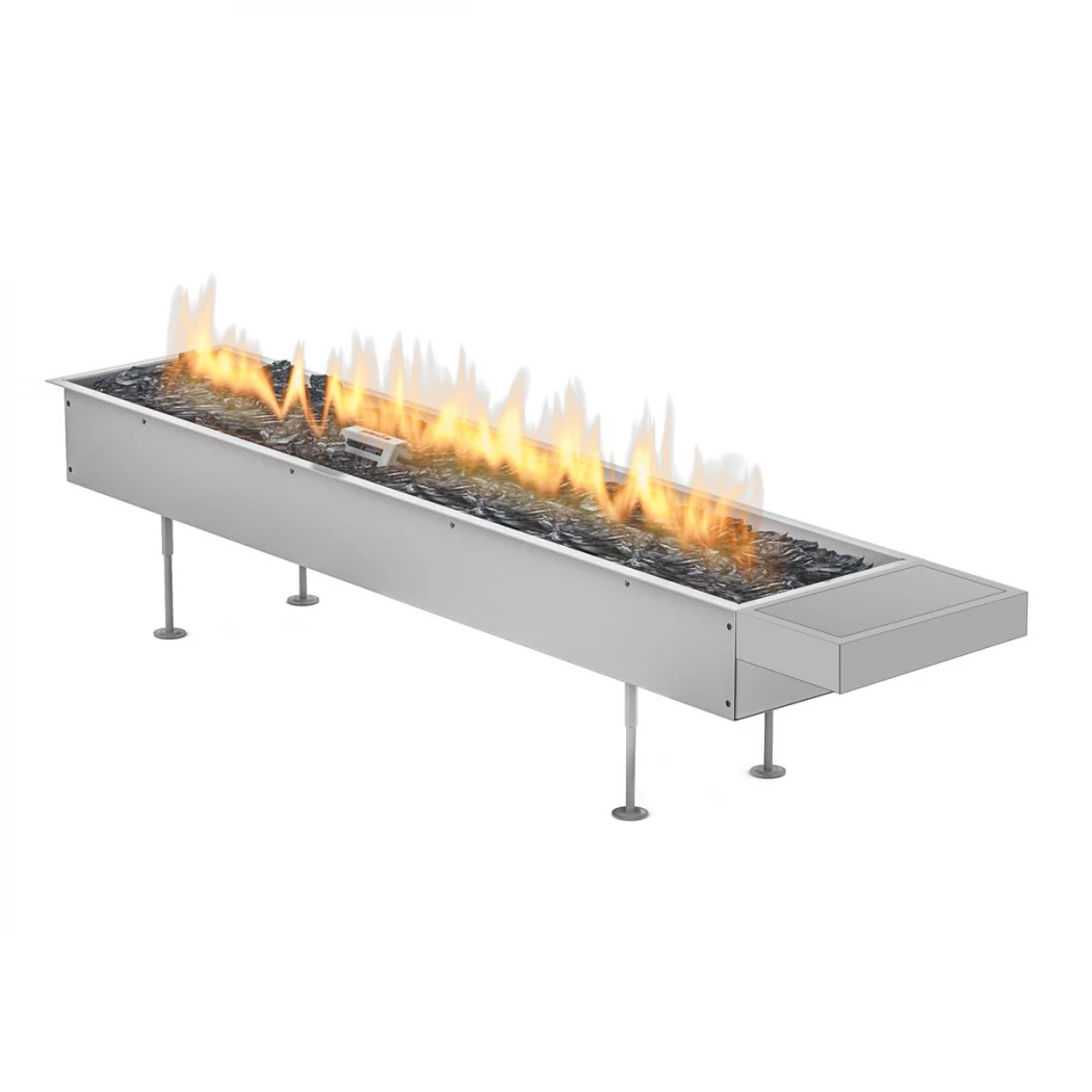 Planika Fires - Galio Manual 1000 Insert Gas Fireplace - For outdoor use - Easy operation - Natural or propane gas - High heat output up to 13.6 kW