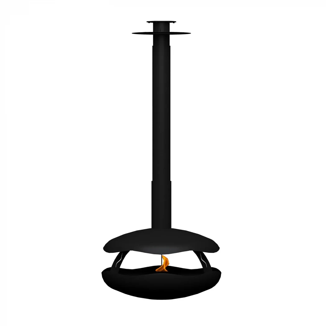 Perola Plus - Black GlammFire  | Bioethanol-fireplace.co.uk | Ceiling-mounted bioethanol Fireplace
