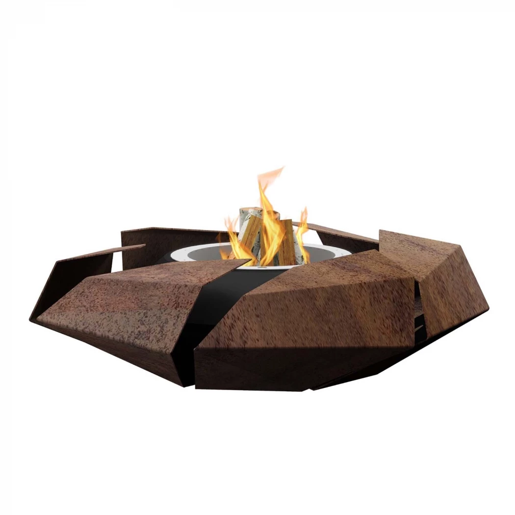 Stravaganza - Corten Steel GlammFire  | Bioethanol-fireplace.co.uk | Outdoor Brazier