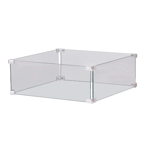 Happy Cocooning Glass Set Square – 56x56cm Tempered Glass Windscreen for Estate Square 88