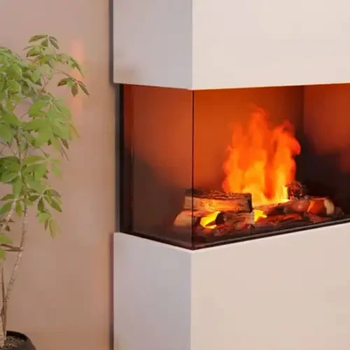 Glow Fire Glass Panel for Water Vapor Fireplaces - Compatible with Multiple Models
