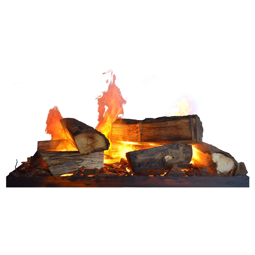 Glow Fire GlowFire Decoration Set For Dimplex Opti-Myst Cassette 400 | Made Of Real Wood - Handmade In Germany