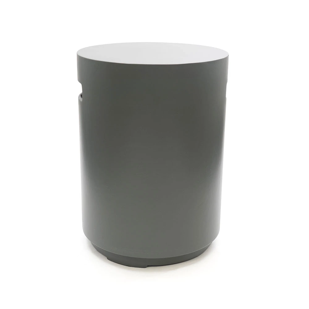 Enclosure Round Smokey Anthracite Gas Bottle Cover by Happy Cocooning – Composite 40.5cm Outdoor Gas Tank Storage