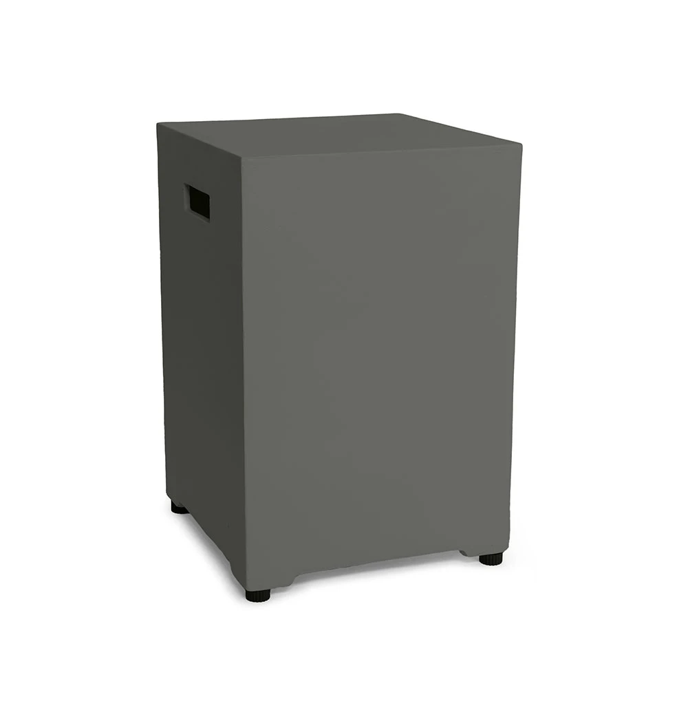 Enclosure Square Smokey Anthracite Gas Bottle Cover by Happy Cocooning – Composite 40.5cm Outdoor Gas Tank Storage