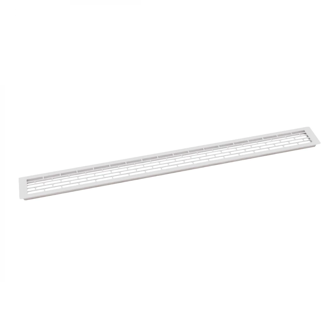 White Ventilation Grille - Size: 100x9 cm - Ventilation Area: 450 cm²