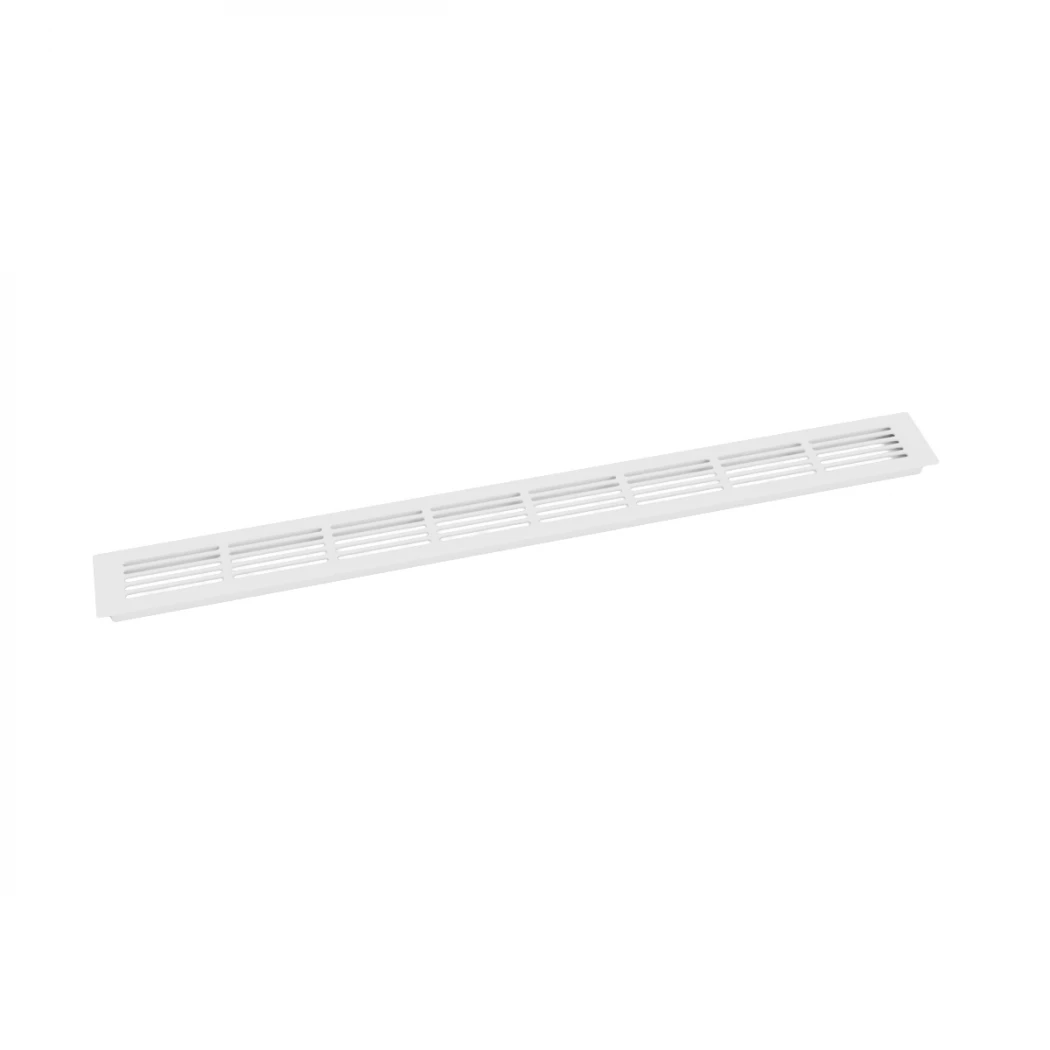 Ventilation Grille White - Size: 80x7.6 cm - Ventilation Area: 210 cm²