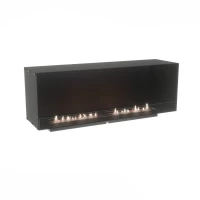 Foco One 1500 built-in bioethanol fireplace to be placed underneath a TV