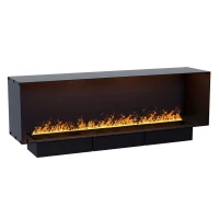 Foco Myst One 1800 &ndash; Hybrid fireplace with one open side and Opti-Myst technology