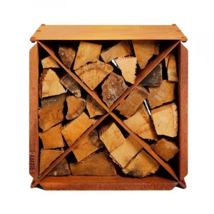 Corten Steel Firewood Storage Module
