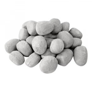 24 Grey ceramic pebbles