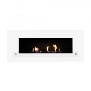 White Monima Duo bioethanol fireplace from Nordlys Denmark