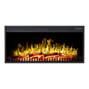 Professional electric LED fireplace for mounting