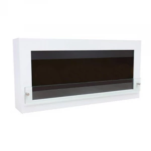 Large White Bio Fireplace for Wall Mounting