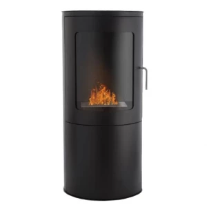 Richmond free-standing bioethanol fireplace stove with a flat back