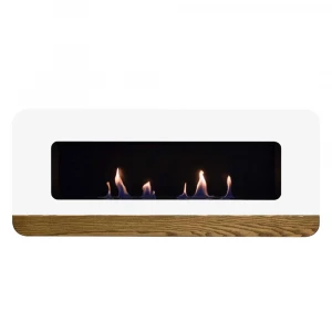 Wall-mounted bioethanol fireplace Cora Duo White from Nordlys Denmark
