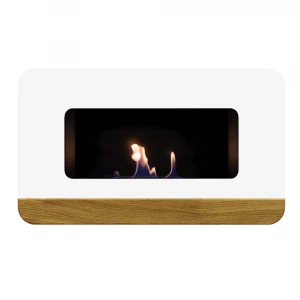 Cora Uno White wall-mounted bioethanol fireplace from Nordlys Denmark