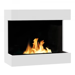 Xaralyn Umbria White wall-mounted bioethanol fireplace