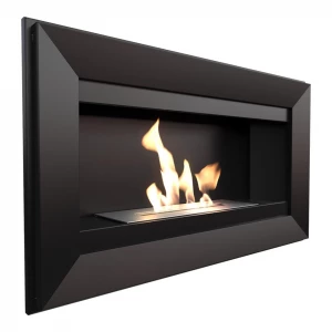 Bio fireplace for wall mounting, horizontal