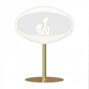 Polished Brass Stand for Cocoon Pedestal Bioethanol Fireplace