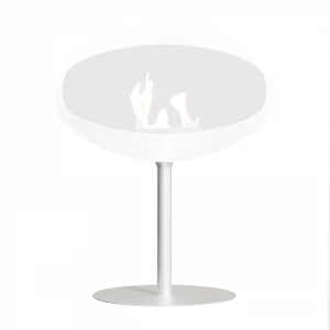 White Stand for Cocoon Pedestal Bioethanol Fireplace