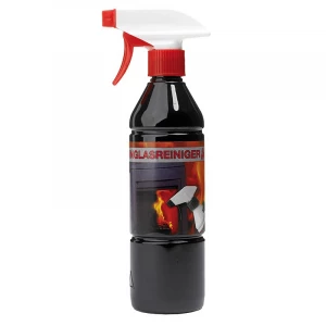 Liquid for glass cleaning for bio fireplace