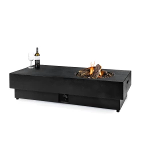 Happy Cocooning Agni Gas fire table for outdoor use in the color black