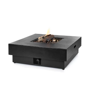 Happy Cocooning - Hestia Gas Fire Pit Table Black 
