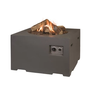 Happy Cocooning Gas Fireplace Fire Table Square Anthracite