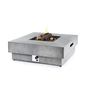 Happy Cocooning - Hestia Gas Fire Pit Table Grey