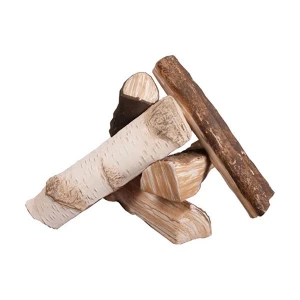Decoration wood mix of 5 pieces for bio fireplaces